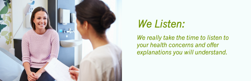 Naturopath brisbane listening to patient